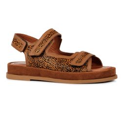 Sandália Firenze Orcade Animal Print Caramelo - 01... - ORCADE