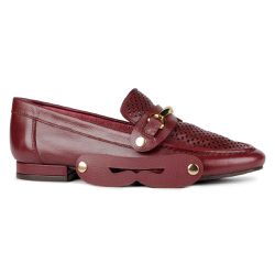 Mocassim Loafer Capri Couro Bordô - 074113 A - ORCADE