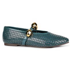 Sapatilha Ballet Flat Paris Verniz Esmeralda - 094... - ORCADE