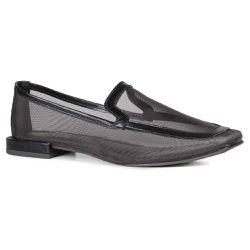 Mocassim Loafer Rebeca Tela Preta - 099215 A - ORCADE