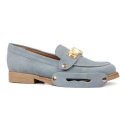 Loafer Vittoria Orcade Camurça Jeans - 084147 D - ORCADE
