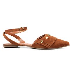 Sapatilha Florença Orcade Franja Caramelo - 093205... - ORCADE