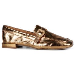 Mocassim Loafer Rebecca Metalizado Bronze - 099212... - ORCADE