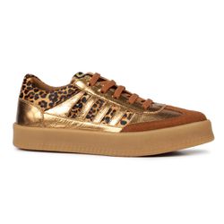 Tênis Miami Orcade Animal Print Dourado - 089305 O - ORCADE
