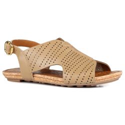 Rasteira Beatrice Orcade Comfy Laser Ocre - 13784 - ORCADE