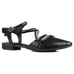 Mule Rebecca Orcade Snake Preto - 18169 B - ORCADE