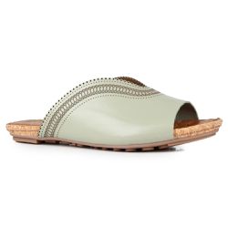 Rasteira Beatrice Slide Orcade Comfy Pistachio - 1... - ORCADE