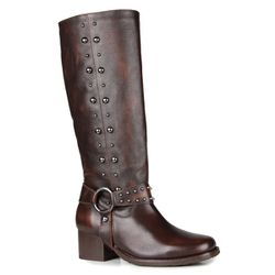 Bota Biker Miranda Studs Orcade Stone Café - 72101... - ORCADE