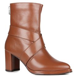 Bota Mirella Orcade Tiras Em x Chocolate - 86114 C - ORCADE