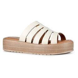 Sandália Flatform Ibiza Orcade Laser Osso - 19301 ... - ORCADE