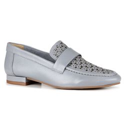 Mocassim Loafer Orcade Laser Floral Ice Blue - 741... - ORCADE