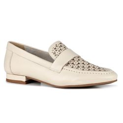 Mocassim Loafer Orcade Laser Floral Osso - 74102 E - ORCADE