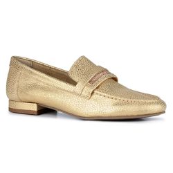 Mocassim Loafer Orcade Manta Baby Metal Dourado - ... - ORCADE