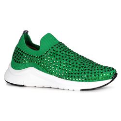 Tênis Jogging Tulum Orcade Tricô Hot Fix Verde - 7... - ORCADE