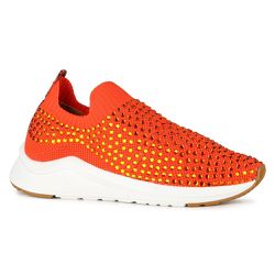 Tênis Jogging Tulum Orcade Tricô Hot Fix Laranja -... - ORCADE