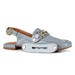 Loafer Mule Orcade 3 Em 1 Verniz Ice Blue - 99194 - ORCADE