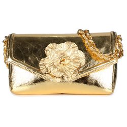 Bolsa Orcade Flor Couro Bala Ouro - OC0711 A - ORCADE