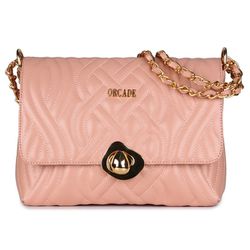 Bolsa Orcade Couro Matelassê Rosa Seco - OC0731 C - ORCADE