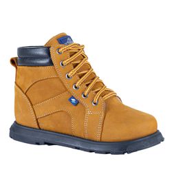 Botinha cano alto em couro mostarda nobuck - BT100... - Orthocalce Baby & Kids
