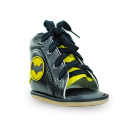 Dennis Brown heróis batman sapatilha em couro com ... - Orthocalce Baby & Kids