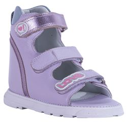 Sandália Neurofuncional cano alto 3 velcros em cou... - Orthocalce Baby & Kids