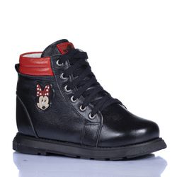 Botinha Neurofuncional cano alto em couro napa pre... - Orthocalce Baby & Kids