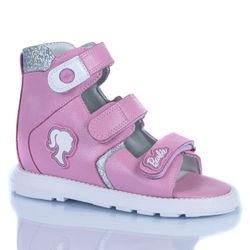 Sandália Neurofuncional cano alto 3 velcros em cou... - Orthocalce Baby & Kids