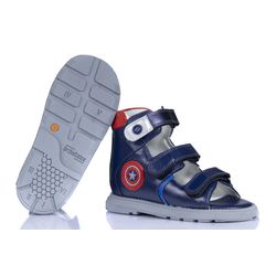 Sandália heróis capitão américa cano alto 3 velcro... - Orthocalce Baby & Kids