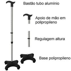 Take Care - Bastão 4 Apoios Premium - Ortopedia São Lucas | Produtos médicos e ortopédicos