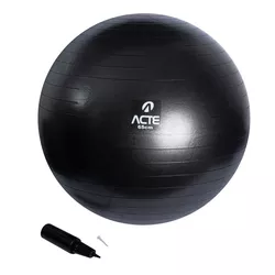 Gym Ball 65cm Preta - Acte - Ortopedia São Lucas | Produtos médicos e ortopédicos