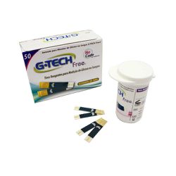 G-Tech - Tira Para Medir Glicose Free C/ 50un - TTFR150 - Ortopedia São Lucas | Produtos médicos e ortopédicos