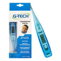 Termômetro Clínico Digital Gtech Azul TH150 - Ortopedia São Lucas | Produtos médicos e ortopédicos