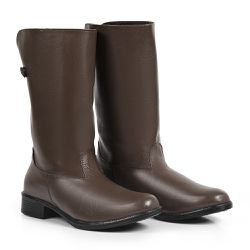 Bota de Inverno, Frio e Neve - Couro Nobre, Com Lã E Impermeável - Montreal Marrom - OSLO INVERNO | Botas forradas de inverno