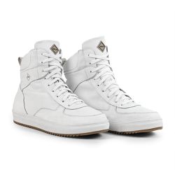 Tênis Masculino Branco - Boots para Inverno e Neve - Lã Interna, Couro Puro - Toronto Branco - OSLO INVERNO | Botas forradas de inverno