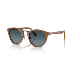 SOLAR PERSOL 3108S 960/S3 49 | MARROM LISTRADO - 3... - OTICA FRANCANA