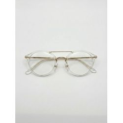 Armação de Óculos Unissex Transparente com Detalhe... - OTICAS VERMONT