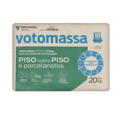 Argamassa Porcelanato Piso/Piso Externo Cinza Votoran 20KG - DELTAMIL PORCELANATOS