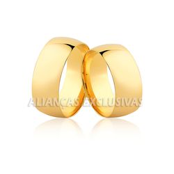 Aliança Tradicional Grossa em Ouro 18k Anatômica -... - Ouro Vale Joias
