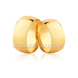 Aliança Grossa Tradicional em Ouro 18k - OV/139 - Ouro Vale Joias