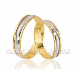 Alianças de Casamento Bodas em Ouro 18k - OV/227 - Ouro Vale Joias