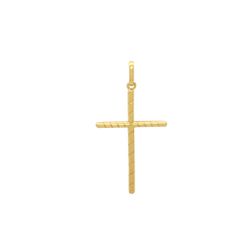 Pingente Cruz em Ouro 18k - OV/P9938-1 - Ouro Vale Joias