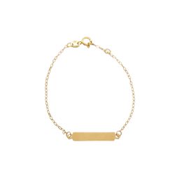 Pulseira Infantil em Ouro 18k - OV/PUL13506-2 - Ouro Vale Joias