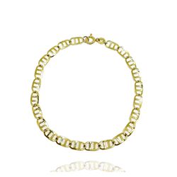 Pulseira Masculina Piastrine em Ouro 18k - OV/PUL1... - Ouro Vale Joias