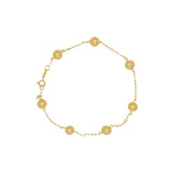 Pulseira em Ouro 18K Cartier Bolas Lisas - 19cm - ... - Ouro Vale Joias