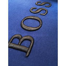 T-SHIRT BOSS AZUL MARINHO BORDADO - lc7 - OUTLETDAPESTE