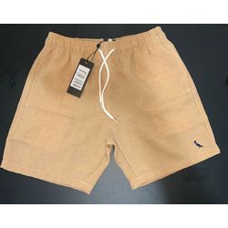 SHORT EM LINHO C DETALHE BORDADO BEGE - Src2 - OUTLETDAPESTE