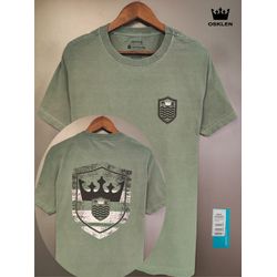 T-SHIRT BRASAO COSTAS VERDE - m12 - OUTLETDAPESTE