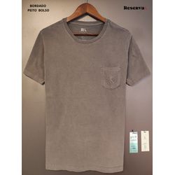 T-SHIRT RV BASICA CINZA BOLSO - m3 - OUTLETDAPESTE