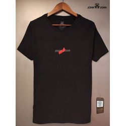 T-SHIRT PRETA JJ - Jma12 - OUTLETDAPESTE