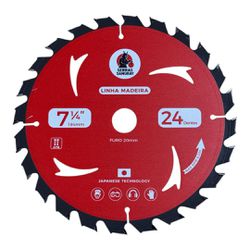 Disco Serra Circular 7.1/4x24z F.20 Multimaterial Samuray - Outlet do Marceneiro